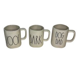 Rae Dunn Mug Set Dog Dad Bark Woof by Magenta Farmhouse Kitchen